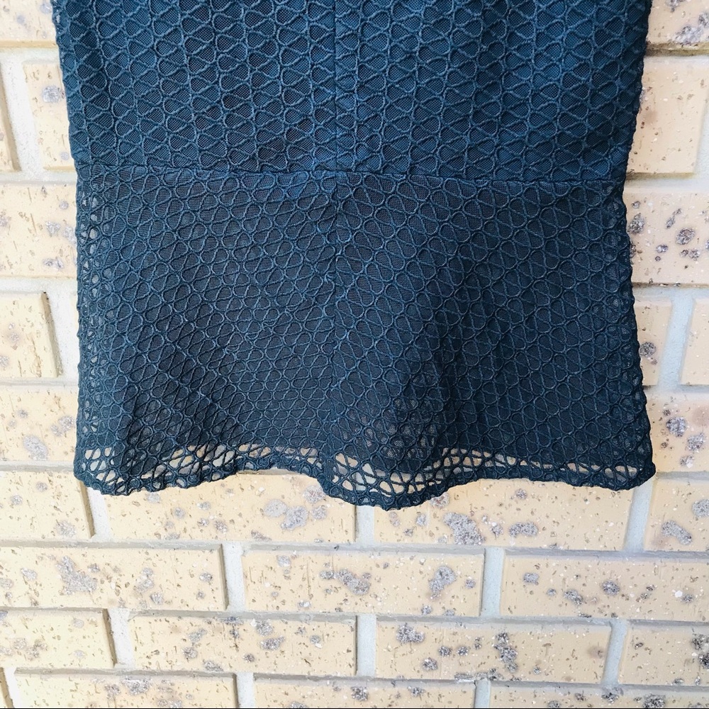 BARDOT Size 10 Black High Waisted Short Fishtail Skirt Dressy Casual Sheer - Picture 5 of 7